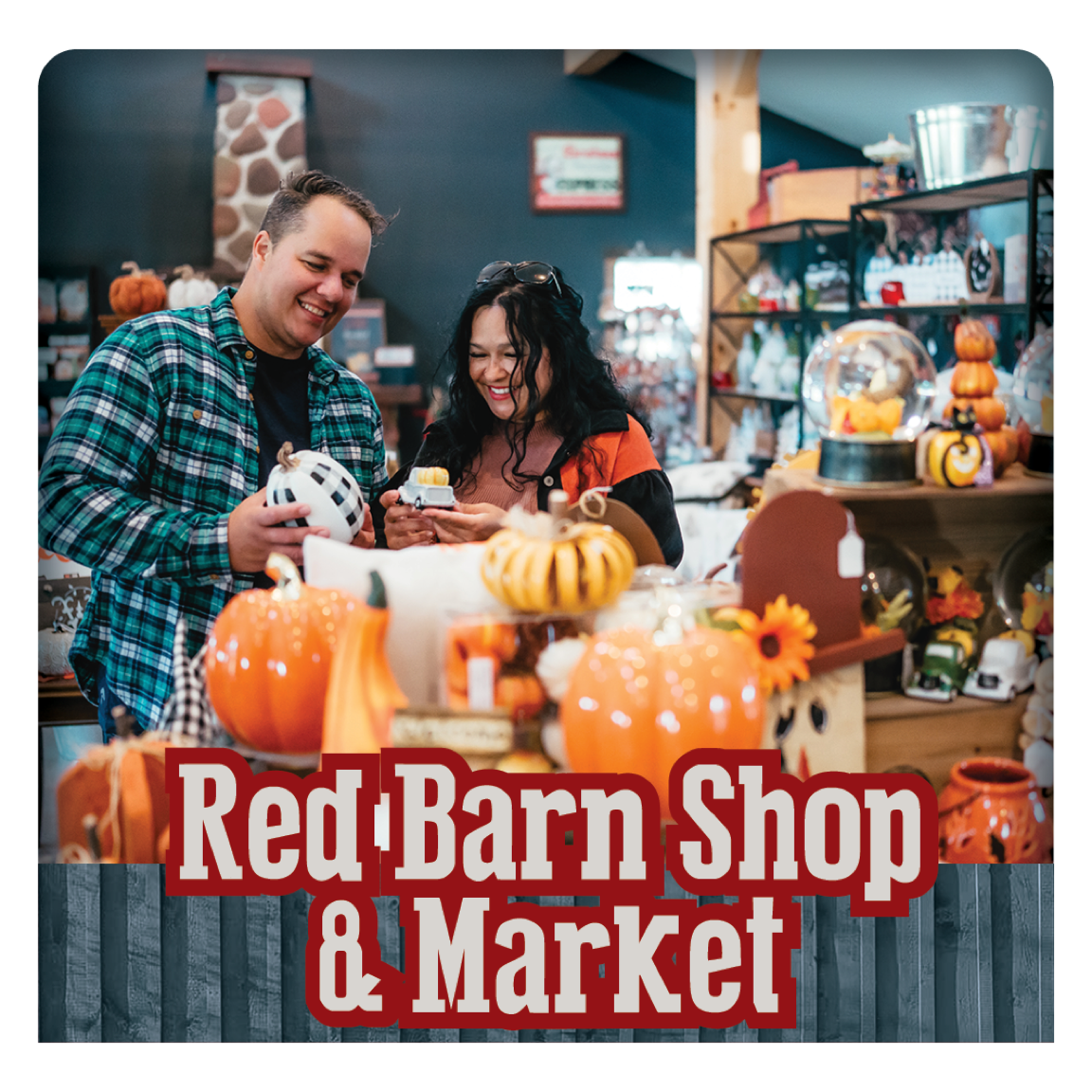 Red Barn Shop & Market: Couple Shopping for gifts